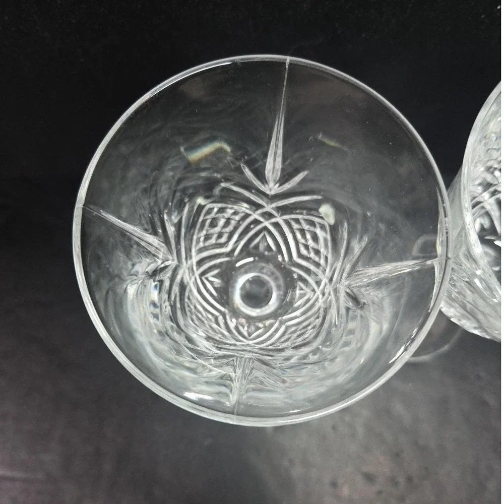 Cristal D'Arques Masquerade‎ Crystal Wine Glasses, Set of 2, Vintage Stemware